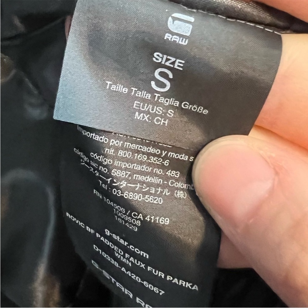 G-Star NWOT Rovic Boyfriend padded parka coat navy S - Picture 10 of 15